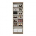 ROPERO HENN MARGARIDA 2 PUERTAS RUSTICO / BLANCO
