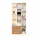ARMARIO MULTIUSOS HENN DOHA D332-129 2 PUERTAS BLANCO/NATURAL