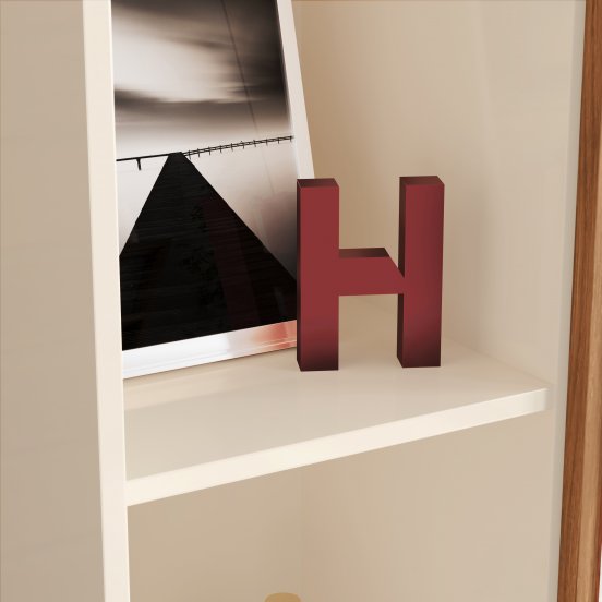 ARMARIO MULTIUSOS HENN DOHA D332-129 2 PUERTAS BLANCO/NATURAL