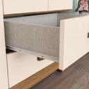 ROPERO HENN ACAI DA133-127 3 PUERTAS NATURAL/BLANCO