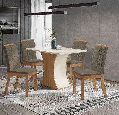 MESA HENN LUIZA SC17-127 1.20 NATURAL/BLANCO