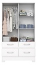 Ropero Henn Be25-66 2 Puertas Corredizas Blanco