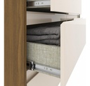 Comoda Henn Ravenna D737-127 6 Cajones Natural/blanco