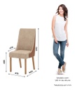 Silla Henn Ivy X2 Sec36-535 Natural Crema