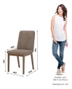 Silla Henn Pietra X2 Sec41-548 Natural Caramelo Cacao