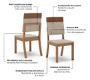 Silla Henn Milla Plus X4 Sec42-535 Corano/caramelo/crema