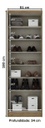 Ropero Henn Margarida D110-106 2 Puertas Rustico / Blanco