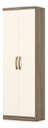 Ropero Henn Margarida D110-106 2 Puertas Rustico / Blanco