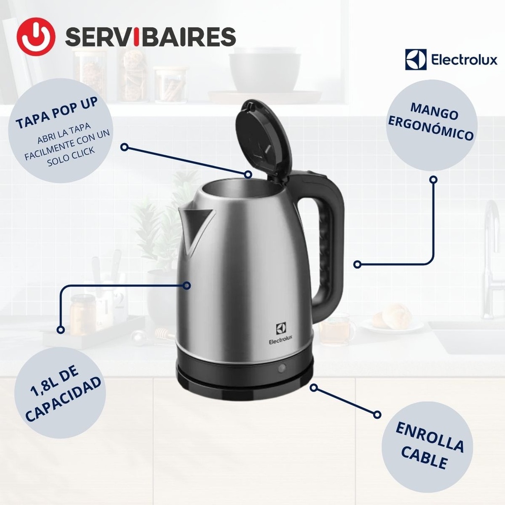 Pava Electrica Electrolux Eek11 Efficient 1.8 L