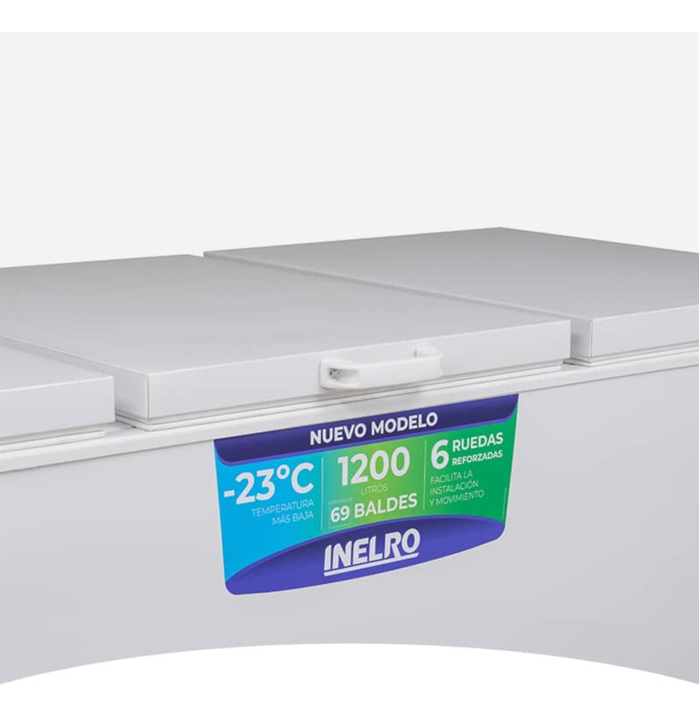 Freezer Horizontal De Pozo Inelro Fih 1200 Blanco