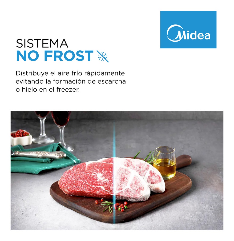 Heladera Midea Mdrt580mte01adw 412 L No Frost Blanco