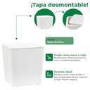 MESA GARDEN LIFE CAPRI F433000 RATTAN BLANCA