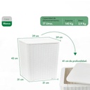 MESA GARDEN LIFE CAPRI F433000 RATTAN BLANCA