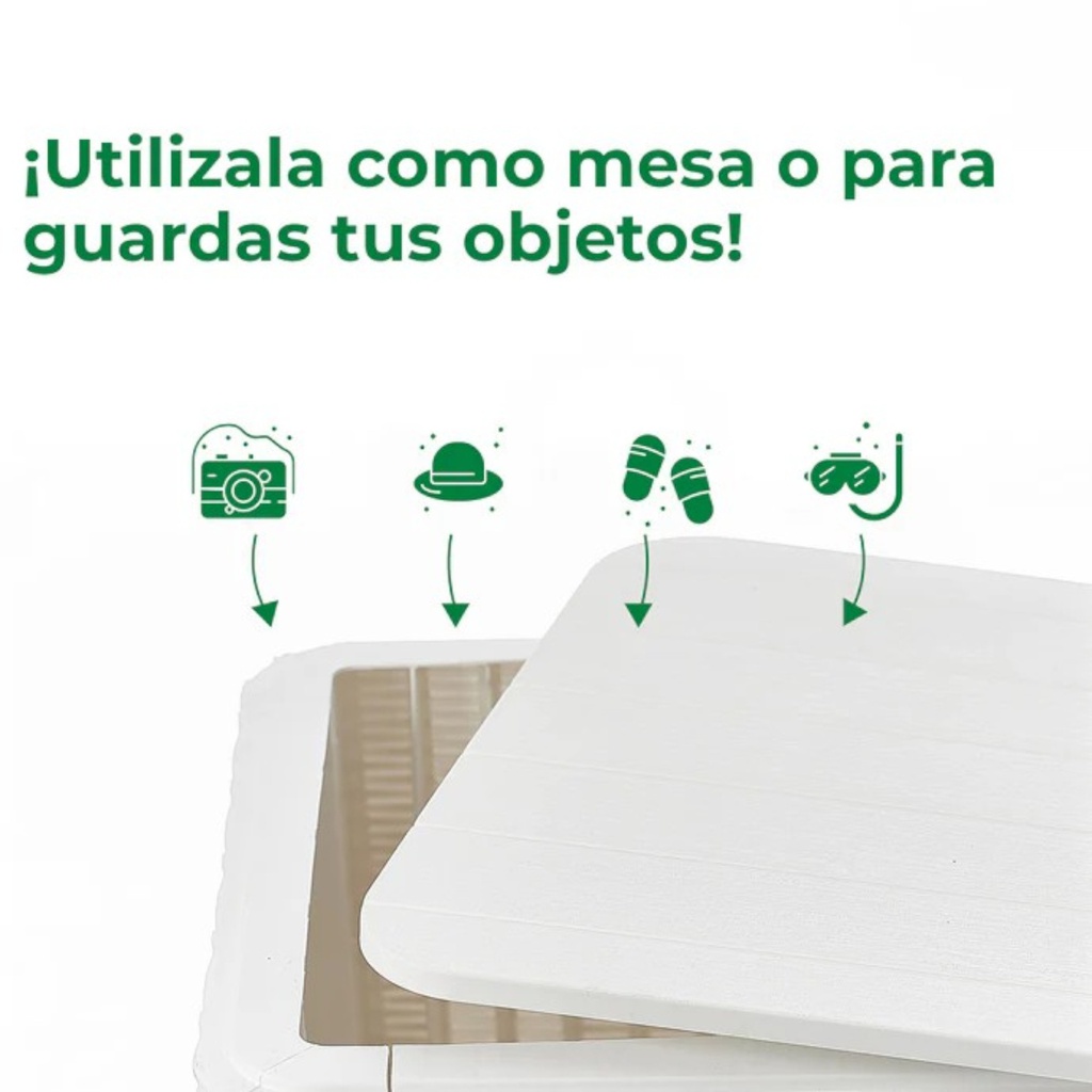 MESA GARDEN LIFE CAPRI F433000 RATTAN BLANCA