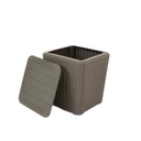 MESA GARDEN LIFE CAPRI F433067 RATTAN GRAFITO