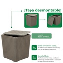 MESA GARDEN LIFE CAPRI F433067 RATTAN GRAFITO