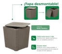 Mesa Garden Life Capri F433067 Rattan Grafito
