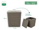 Mesa Garden Life Capri F433067 Rattan Grafito