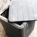 Mesa Garden Life Capri F433067 Rattan Grafito