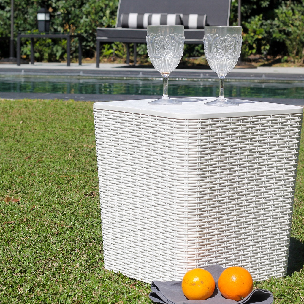 Mesa Garden Life Capri F433000 Rattan Blanca