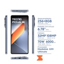CELULAR TECNO POVA 6 LI7 256/8 GB INTERSTELLAR BLUE