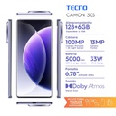 CELULAR TECNO CAMON 30S CLA5 128/6 VIOLET