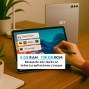 Tablet Lcd Elite T10 Pro Sky 6gb Ram 128gb Android Silver Bt