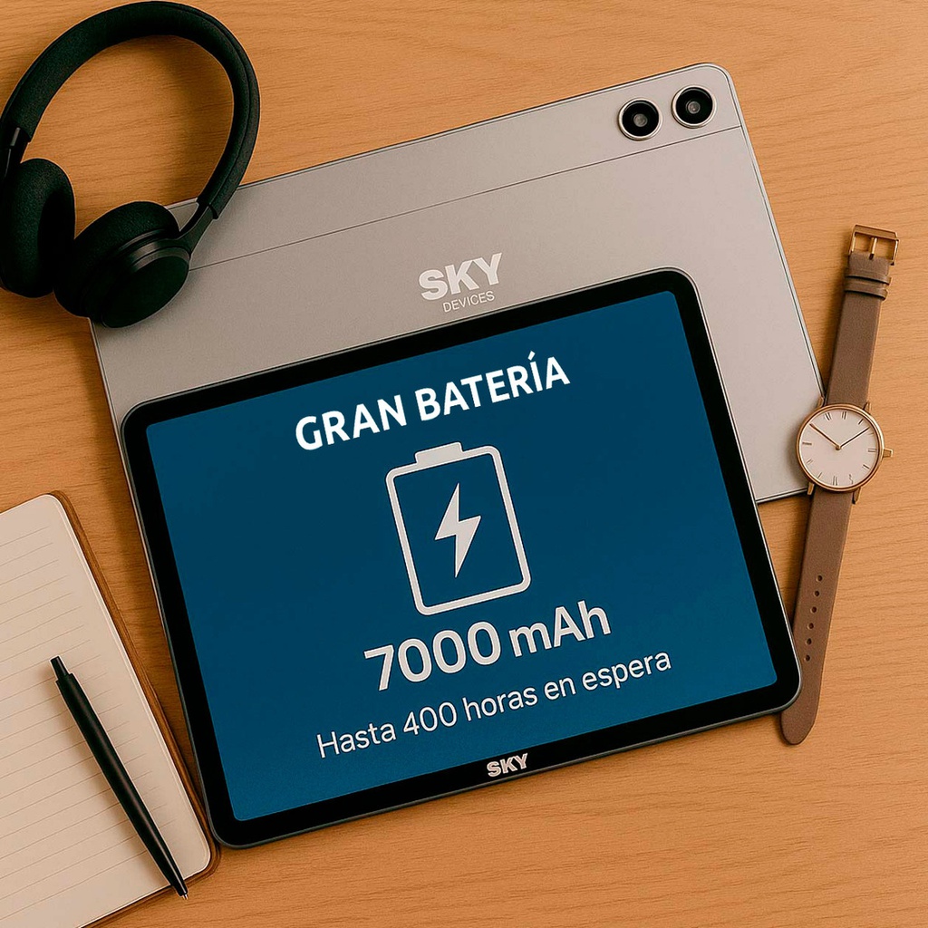 Tablet Lcd Elite T10 Pro Sky 6gb Ram 128gb Android Silver Bt