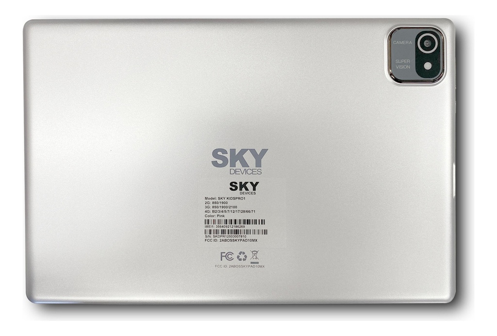 Tablet Sky-kids Pro1 4+64gb Rosa Para Niños