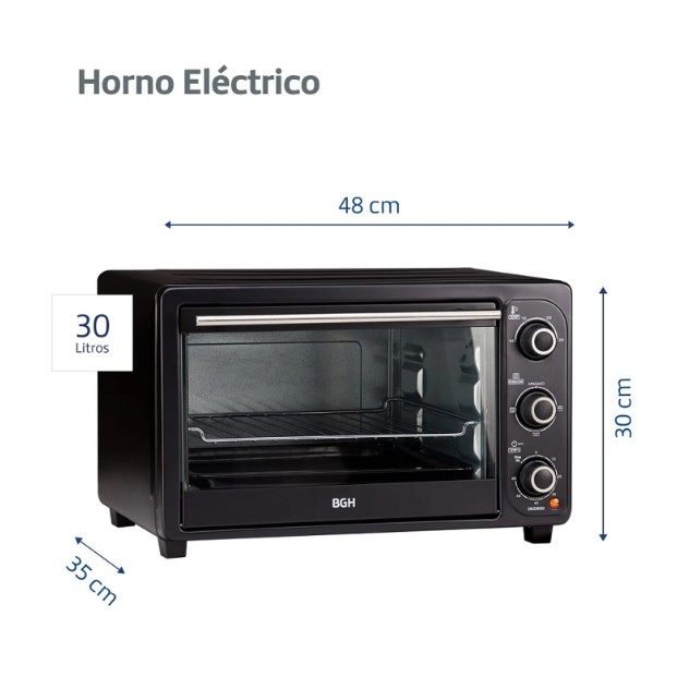 HORNO ELEC BGH BHE30M19N 30LTS