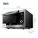 MICROONDAS BGH B330DFN24 30L AIRFRYER NEGRO