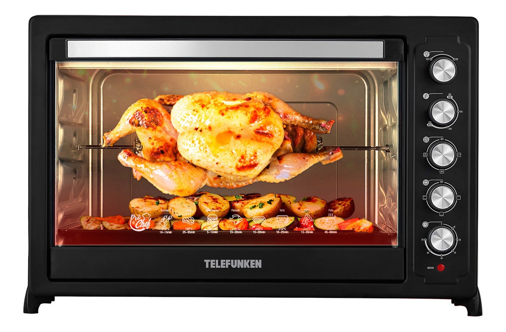 Horno Electrico Telefunken Tf-e1500c 150 Litros 3200w Spiedo