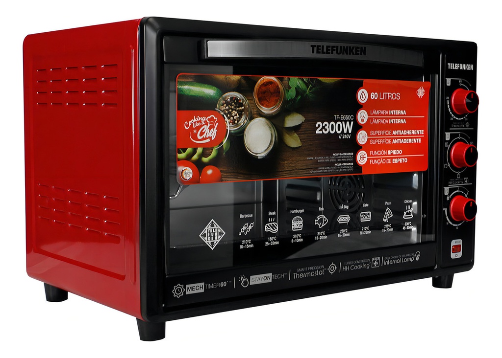 Horno Electrico Telefunken Tf-e650c 60 Litros