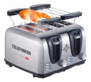 Tostadora Telefunken Easytoast - Pro Acero 4 Rebanadas