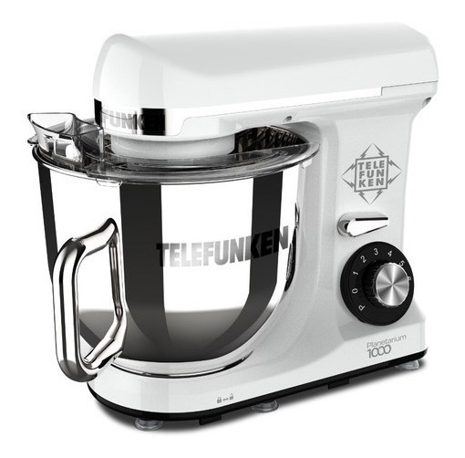 Batidora Mesa Telefunken Planetarium 1000 Bowl 5,7 L  Blanca