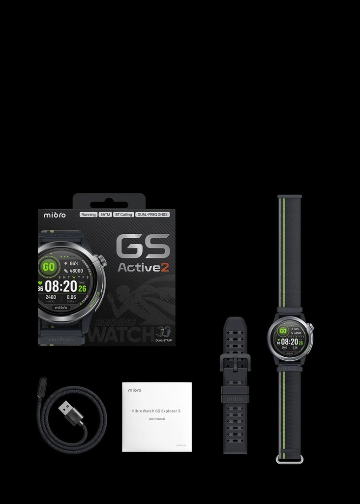 Reloj Smart Mibro Gs Active 2 Gris