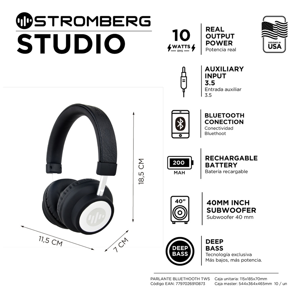 AURICULAR STROMBERG STUDIO SC-51-STUDI-ON
