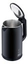 Pava Eléctrica Sibiu Acero Inox 1.7lt Pantalla Digital Negro