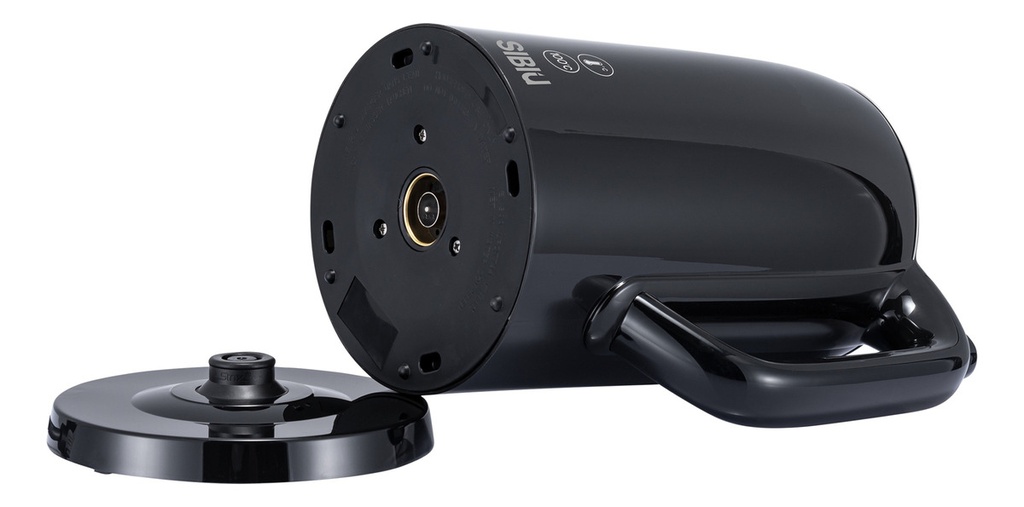 Pava Eléctrica Sibiu Acero Inox 1.7lt Pantalla Digital Negro