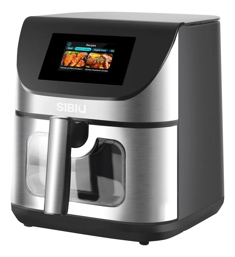 Freidora De Aire Digital Sibiu 8l 1700w Con Wifi Negro