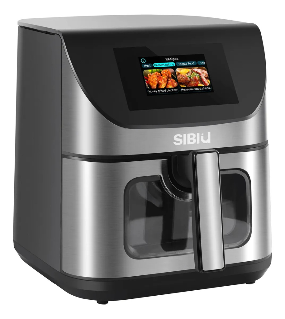 Freidora De Aire Digital Sibiu 8l 1700w Con Wifi Negro