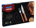 Caja Asado Jumbo 6 Cuchillos 6 Tenedor Tramontina