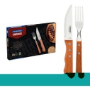 Caja Asado Jumbo 6 Cuchillos 6 Tenedor Tramontina