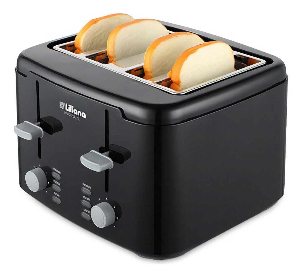 Tostadora Liliana At924 7 Niveles 1750w 4 Rebanadas Negra