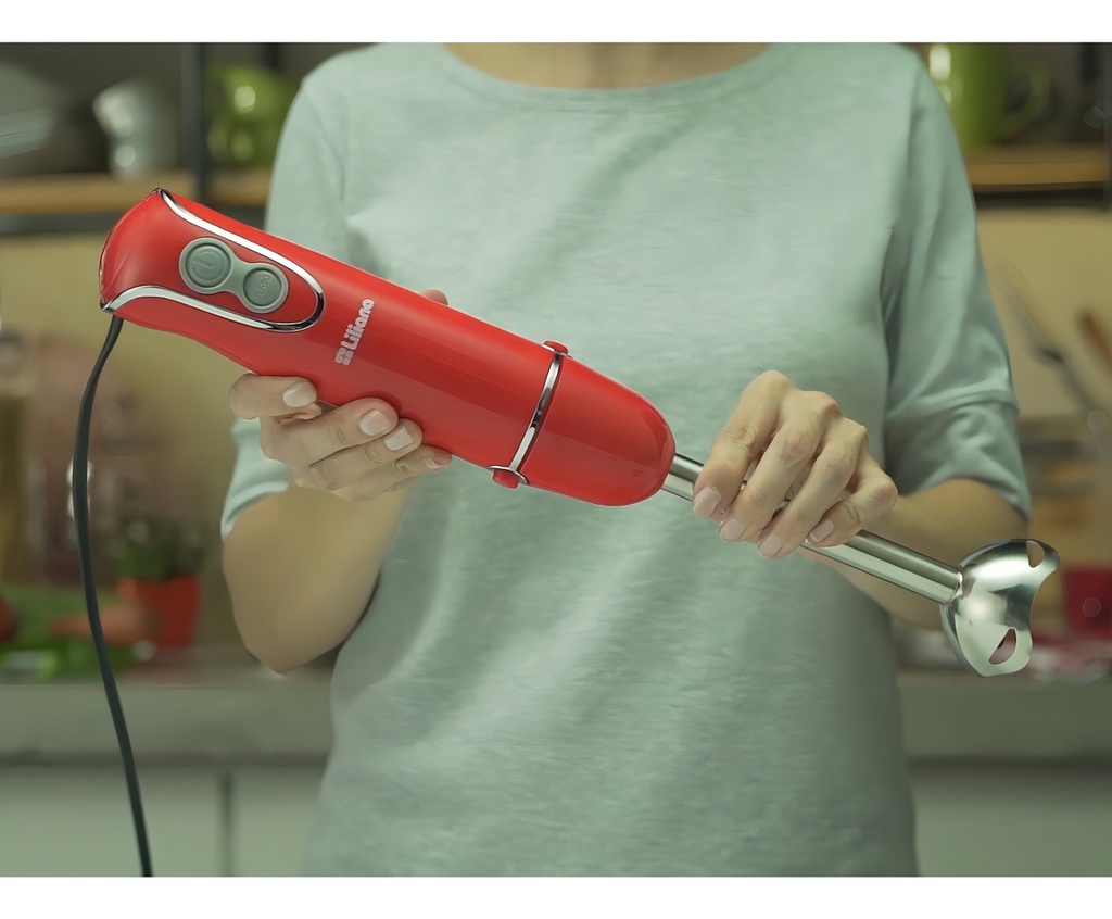 Licuadora Manual Mixer Liliana Aah102r 450w Roja