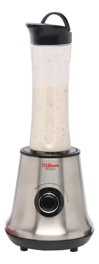 Licuadora Liliana Deluxelic Al180 1l Jarra Vidrio Acero Inox