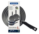 Juego De 4 Sartenes Tramontina Milan Antiadherente Teflon