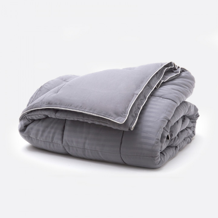 ACOLCHADO SIMIL PLUMON FULLBLANC PLUMAGE STRIPES QUEEN GRIS CLARO 439
