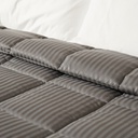 ACOLCHADO SIMIL PLUMON FULLBLANC PLUMAGE STRIPES QUEEN GRIS OSCURO 440