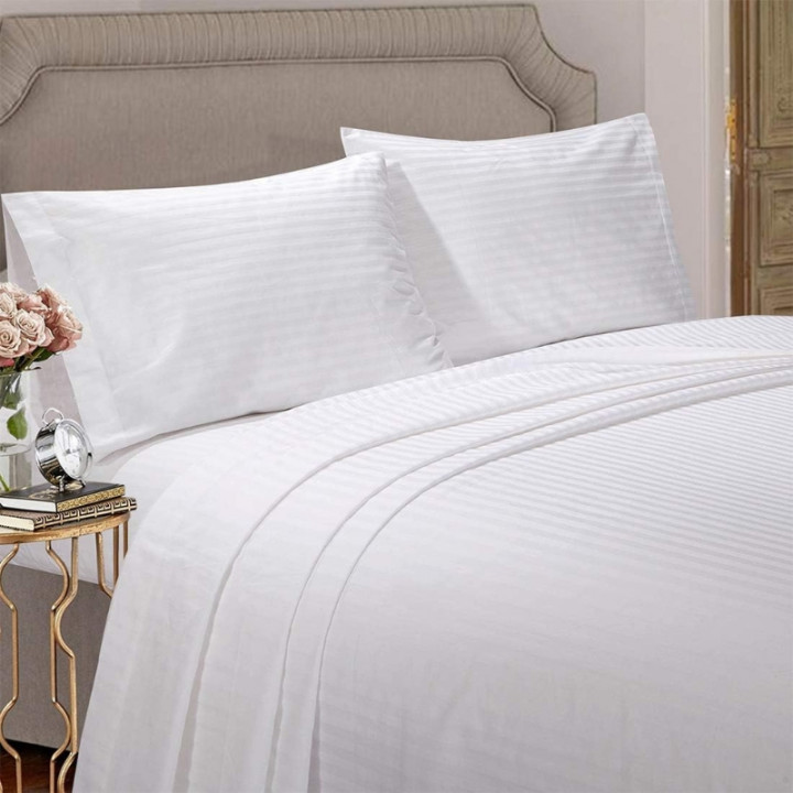 SABANAS EXCLUSIVE STRIPES 600H KING BLANCO 025